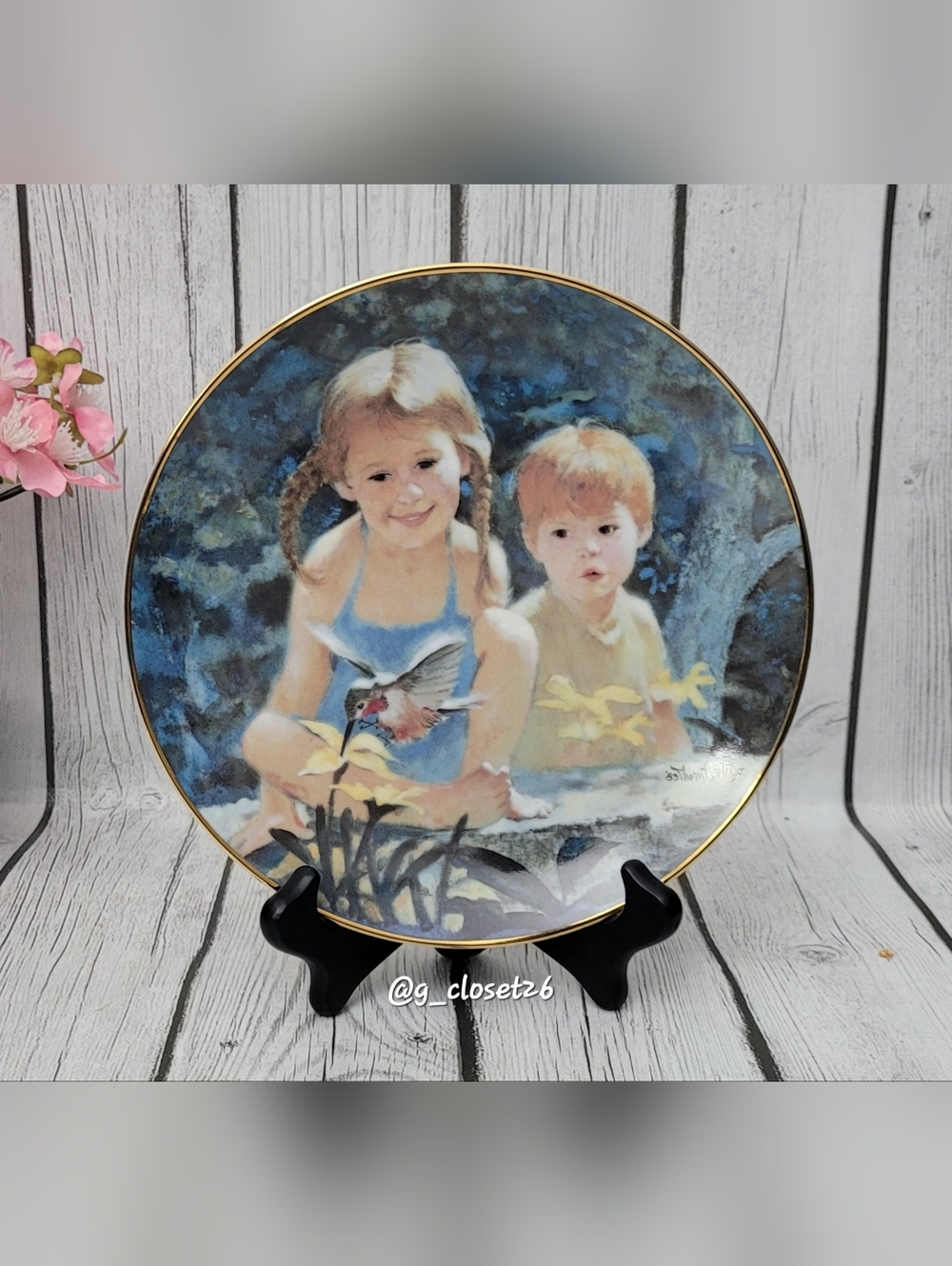 1983 The Hamilton Collecton "Garden Magic" Plate